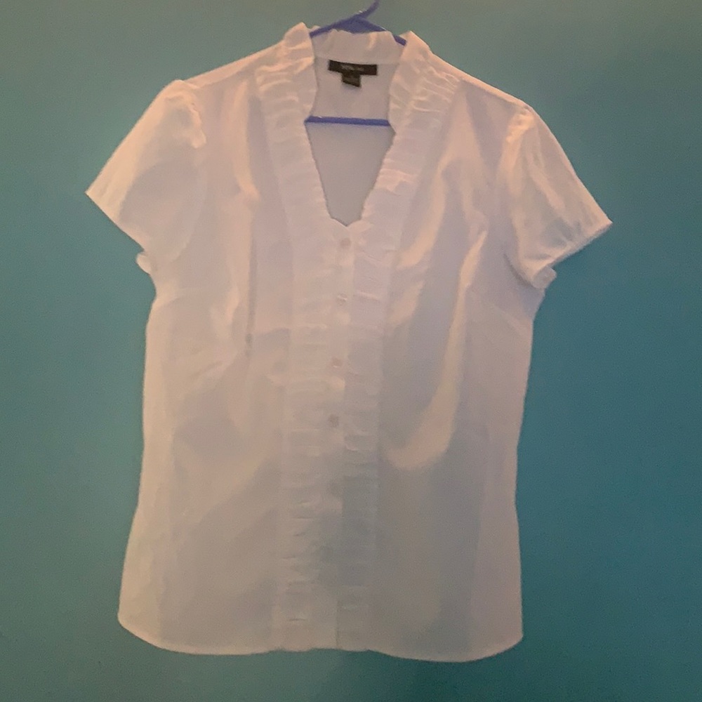 White Puffy Lined Top